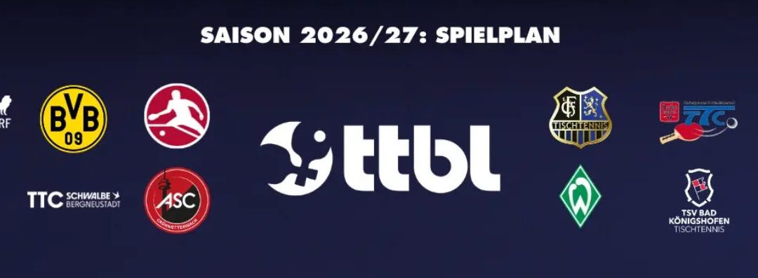 Der TTBL-Spielplan ist fertig